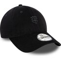 cappello-curvo-nero-cinghia-regolabile-9forty-baby-cord-dei-stade-toulousain-top-14-di-new-era