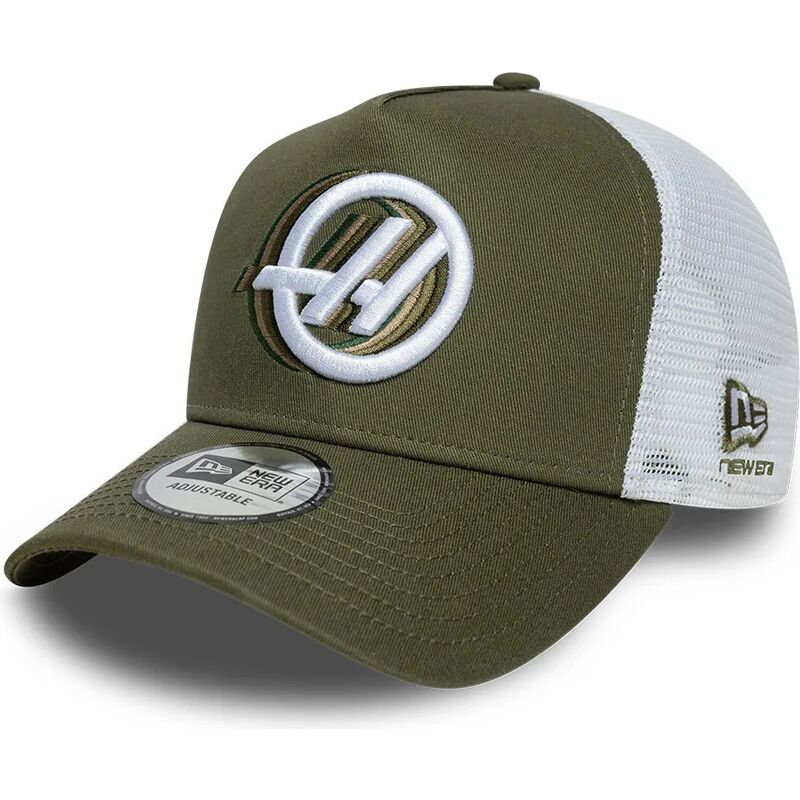 cappello-curvo-verde-snapback-a-frame-seasonal-dei-haas-f1-team-formula-1-di-new-era