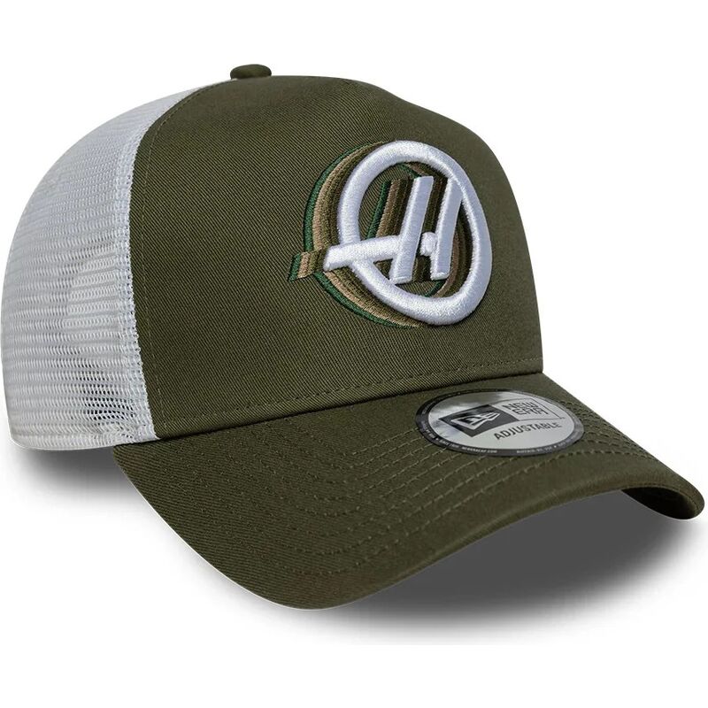 cappello-curvo-verde-snapback-a-frame-seasonal-dei-haas-f1-team-formula-1-di-new-era