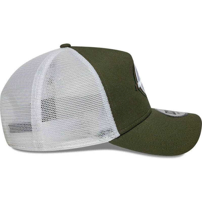cappello-curvo-verde-snapback-a-frame-seasonal-dei-haas-f1-team-formula-1-di-new-era
