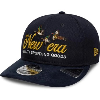 Cappello curvo blu marino cinghia regolabile 9FIFTY Retro Crown Suede di New Era