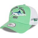 cappello-curvo-verde-snapback-a-frame-fishing-di-new-era