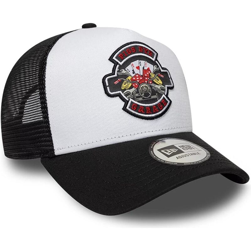 cappello-curvo-nero-snapback-a-frame-location-icon-dei-pigs-eye-garage-di-new-era