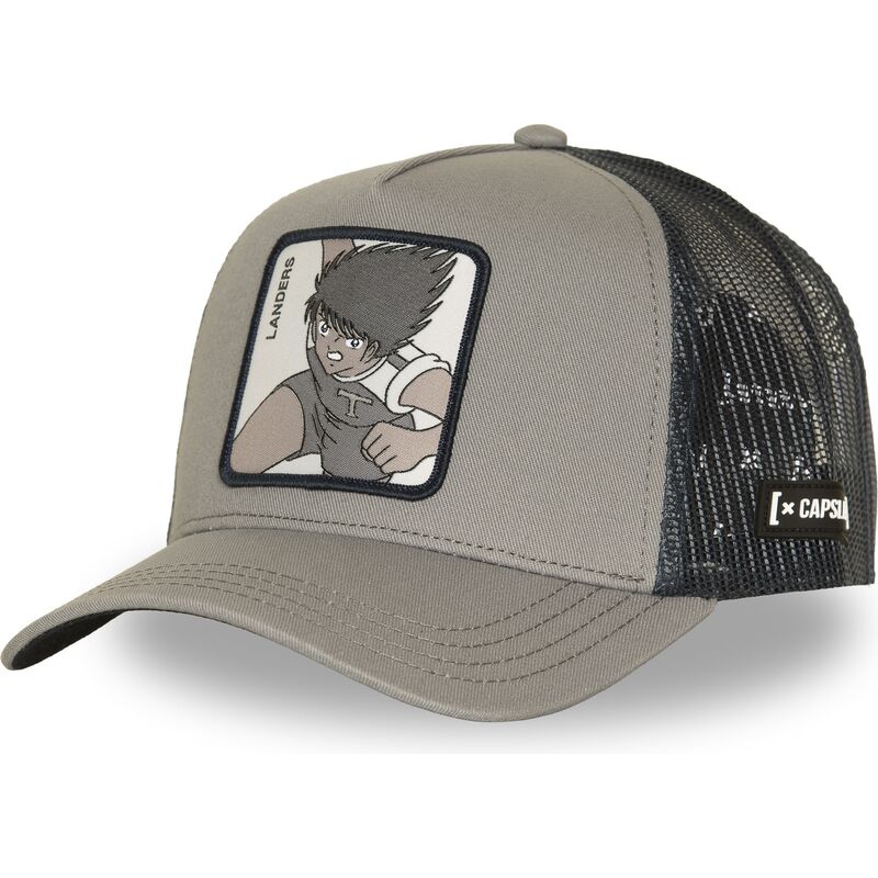 cappello-curvo-grigio-snapback-oet2-lan-mark-lenders-campioni-oliver-e-benji-di-capslab