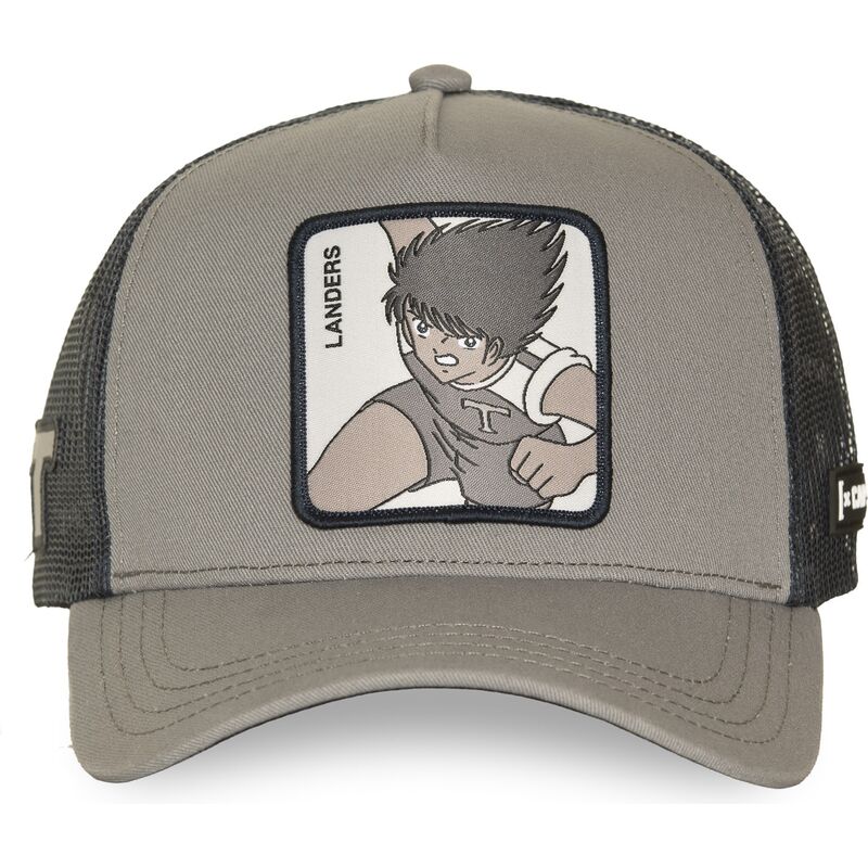cappello-curvo-grigio-snapback-oet2-lan-mark-lenders-campioni-oliver-e-benji-di-capslab