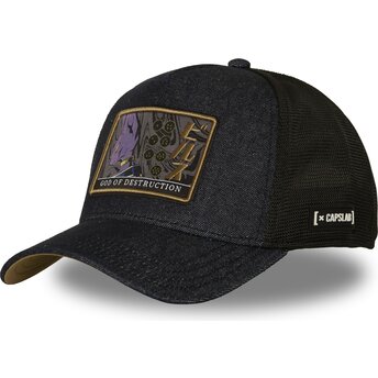Cappello curvo blu marino snapback DBS9 DES Beerus Dragon Ball di Capslab