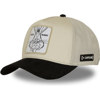 Cappello curvo beige snapback LOO14 BIC Bugs Bunny Looney Tunes di Capslab
