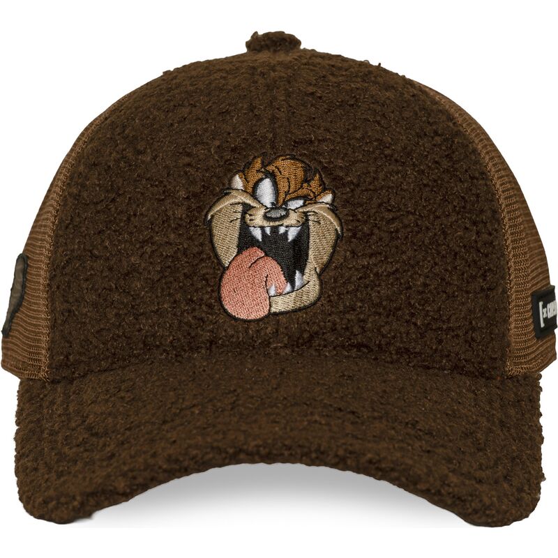 cappello-curvo-marrone-snapback-diavolo-della-tasmania-looney-tunes-di-capslab