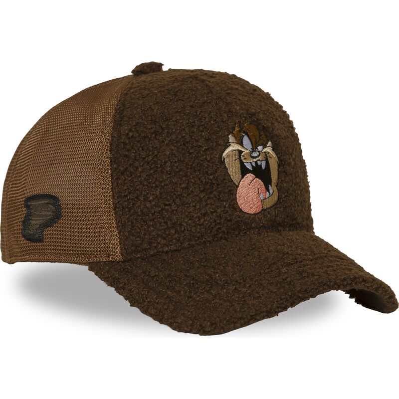 cappello-curvo-marrone-snapback-diavolo-della-tasmania-looney-tunes-di-capslab