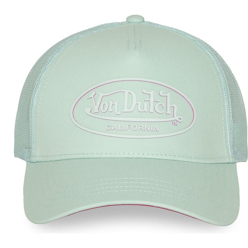 cappellino-trucker-verde-e-rosa-log21-di-von-dutch cappellino-trucker-verde-e-rosa-log21-di-von-dutch