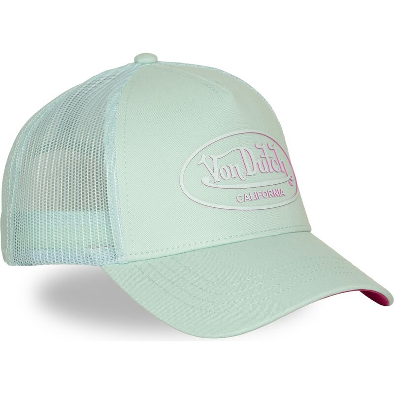 cappellino-trucker-verde-e-rosa-log21-di-von-dutch cappellino-trucker-verde-e-rosa-log21-di-von-dutch