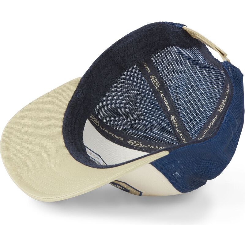 cappellino-trucker-beige-e-blu-sem10-di-von-dutch cappellino-trucker-beige-e-blu-sem10-di-von-dutch