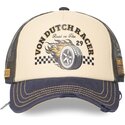 cappellino-trucker-beige-e-blu-marino-crew32-di-von-dutch