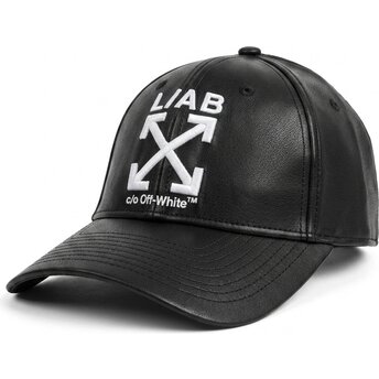 Cappello curvo nero cinghia regolabile Clamp Arrows PU Leather di L/AB c/o Off-White™
