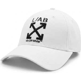 Cappello curvo bianco cinghia regolabile Clamp Arrows Twill di L/AB c/o Off-White™