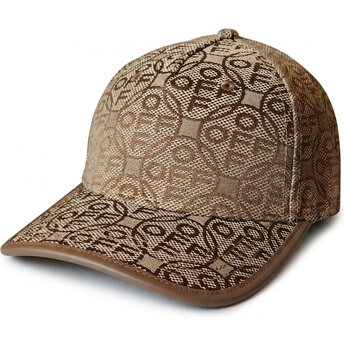 Cappello curvo marrone cinghia regolabile Off Jacquard Canvas di L/AB c/o Off-White™