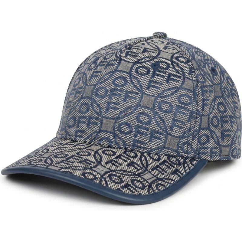 cappello-curvo-blu-marino-cinghia-regolabile-off-jacquard-canvas-di-l-ab-c-o-off-white