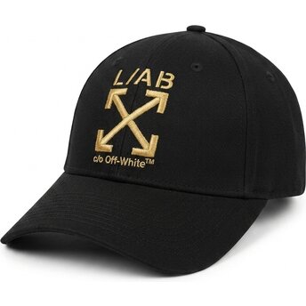 Cappello curvo nero cinghia regolabile dorado Clamp Arrows Twill di L/AB c/o Off-White™