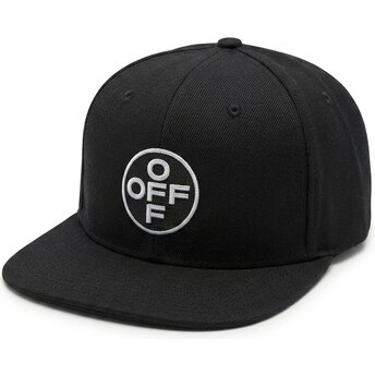 Cappello piatto nero snapback Off Embroidered Twill di L/AB c/o Off-White™