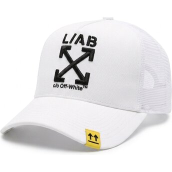 Cappello curvo bianco snapback Clamp Arrows di L/AB c/o Off-White™