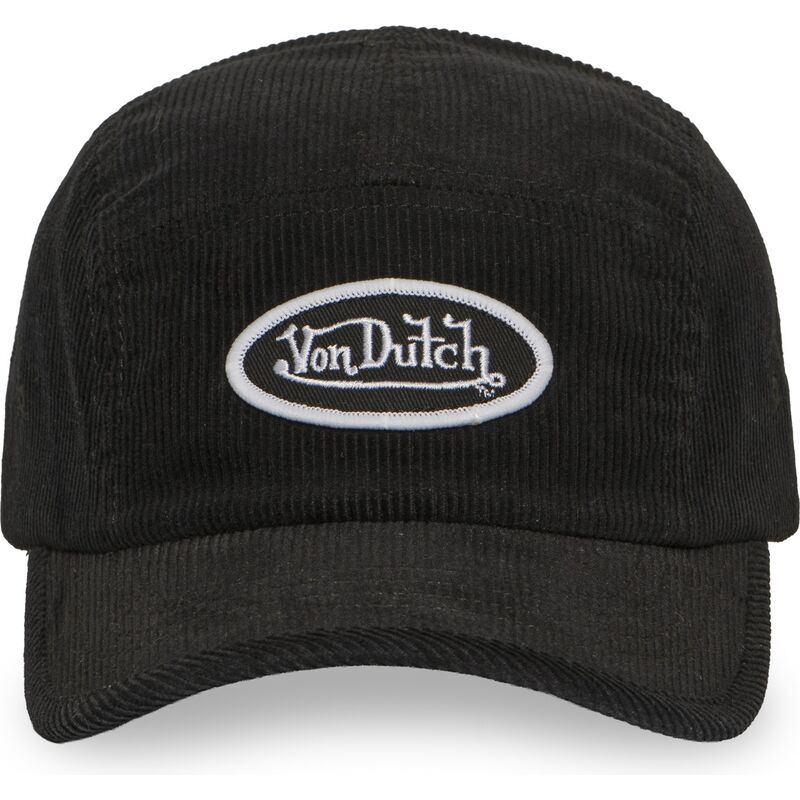 cappello-curvo-5-panel-nero-cinghia-regolabile-c5p-vel05-di-von-dutch