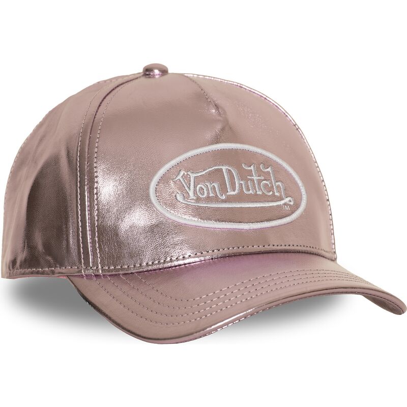 cappello-curvo-rosa-cinghia-regolabile-shinr-di-von-dutch