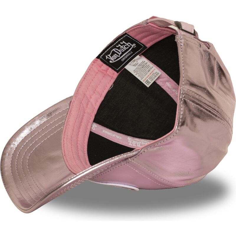cappello-curvo-rosa-cinghia-regolabile-shinr-di-von-dutch