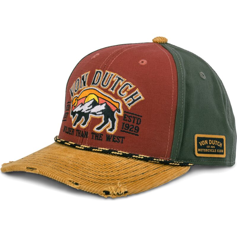 cappello-curvo-rosso-snapback-sem15-di-von-dutch
