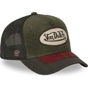 cappello-curvo-verde-snapback-shield07-di-von-dutch