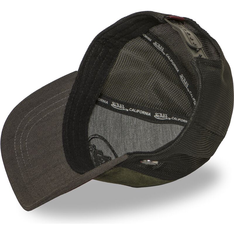 cappello-curvo-verde-snapback-shield07-di-von-dutch