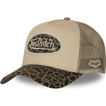 Cappello curvo beige snapback CLA10 di Von Dutch