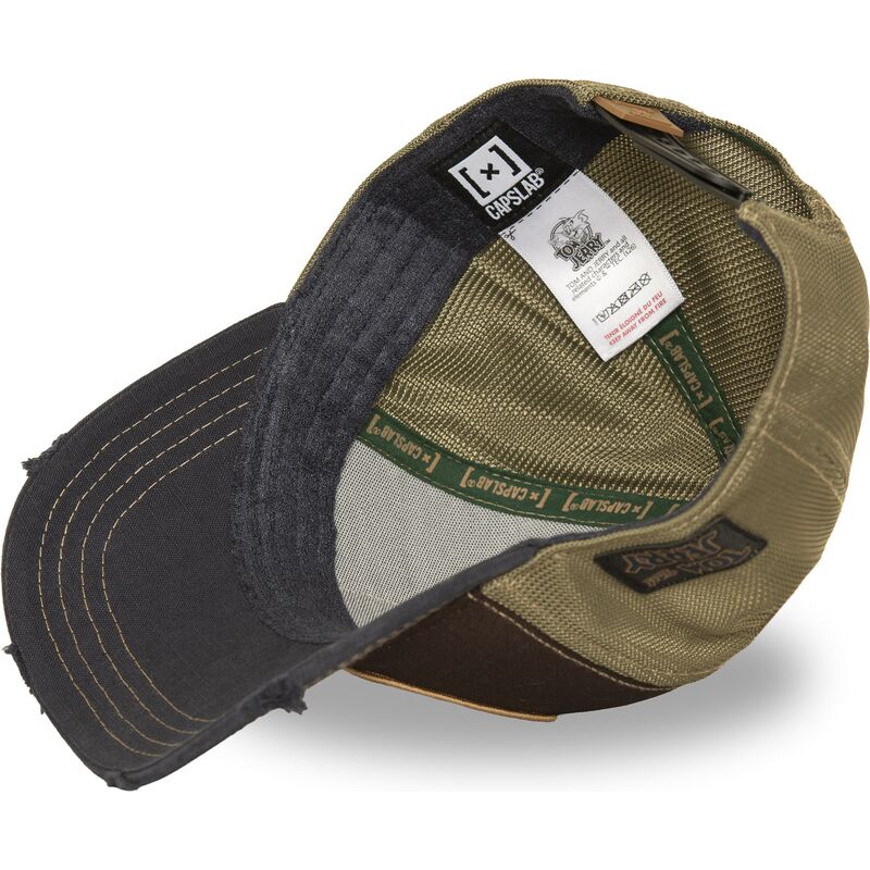 cappello-curvo-marrone-snapback-taj9-jat-tom-e-jerry-looney-tunes-di-capslab