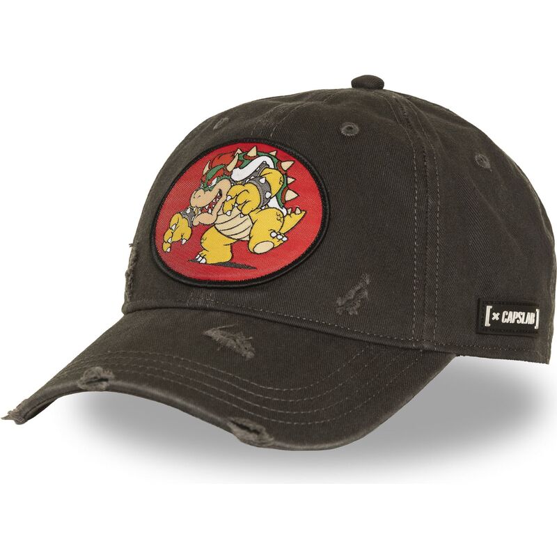 cappello-curvo-marrone-cinghia-regolabile-smb3-bow-bros-bowser-super-mario-bros-di-capslab