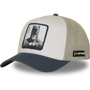 Cappello curvo beige snapback DC12 BICO Batman DC Comics di Capslab