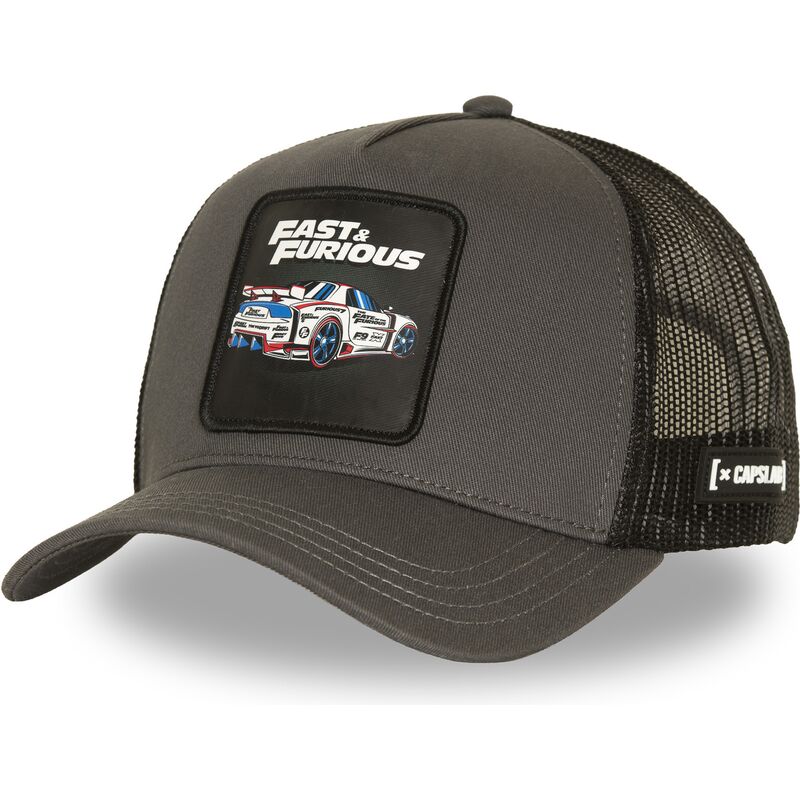 cappello-curvo-grigio-snapback-ff01-dri-fast-furious-di-capslab cappello-curvo-grigio-snapback-ff01-dri-fast-furious-di-capslab