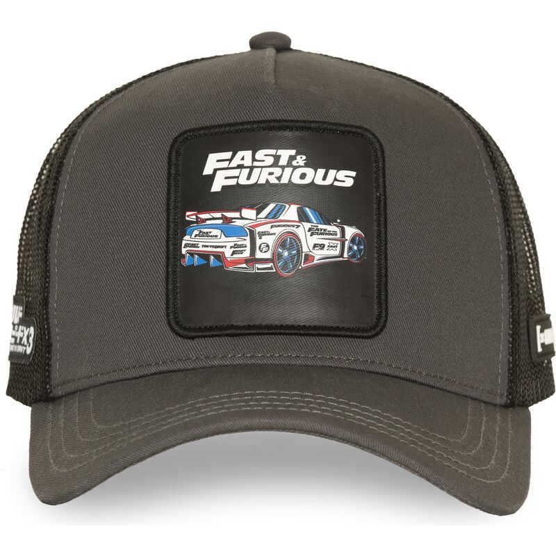 cappello-curvo-grigio-snapback-ff01-dri-fast-furious-di-capslab cappello-curvo-grigio-snapback-ff01-dri-fast-furious-di-capslab