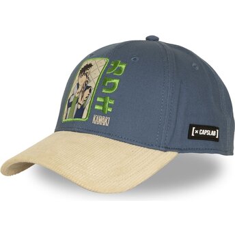 Cappello curvo blu snapback BOR KAW Kawaki Uzumaki Boruto di Capslab