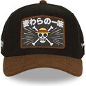 cappello-curvo-marrone-snapback-op8-mug-pirati-di-cappello-di-paglia-one-piece-di-capslab
