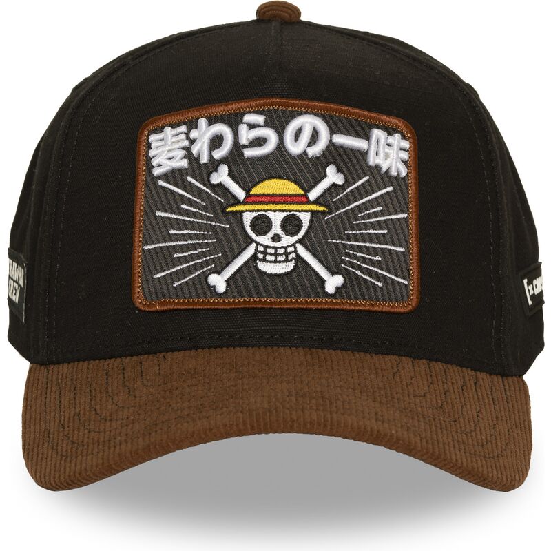 cappello-curvo-marrone-snapback-op8-mug-pirati-di-cappello-di-paglia-one-piece-di-capslab