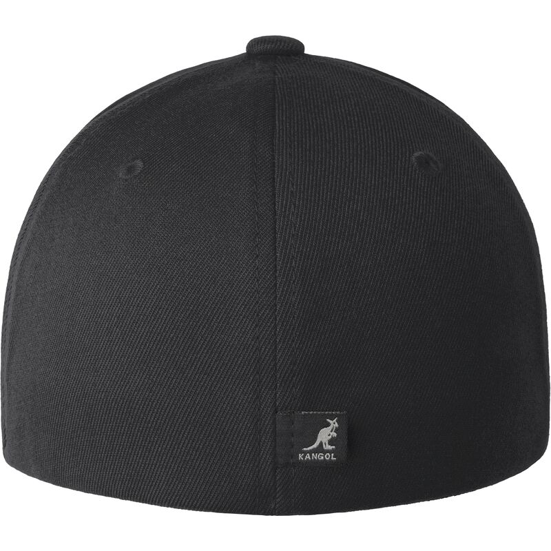 cappellino-curvo-nero-regolabile-wool-flexfit-baseball-beluga-black-di-kangol