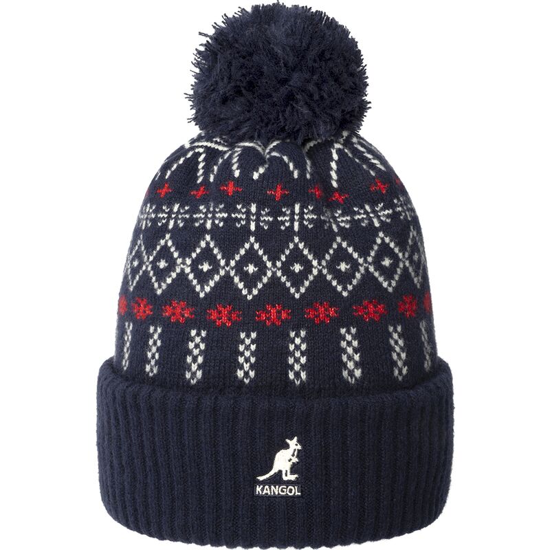 berretto-blu-marino-con-pompon-holiday-dk-blue-di-kangol berretto-blu-marino-con-pompon-holiday-dk-blue-di-kangol