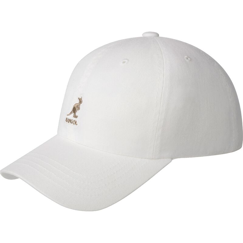 cappellino-curvo-bianco-regolabile-washed-baseball-white-di-kangol cappellino-curvo-bianco-regolabile-washed-baseball-white-di-kangol