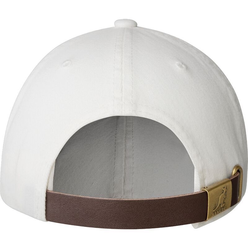 cappellino-curvo-bianco-regolabile-washed-baseball-white-di-kangol cappellino-curvo-bianco-regolabile-washed-baseball-white-di-kangol