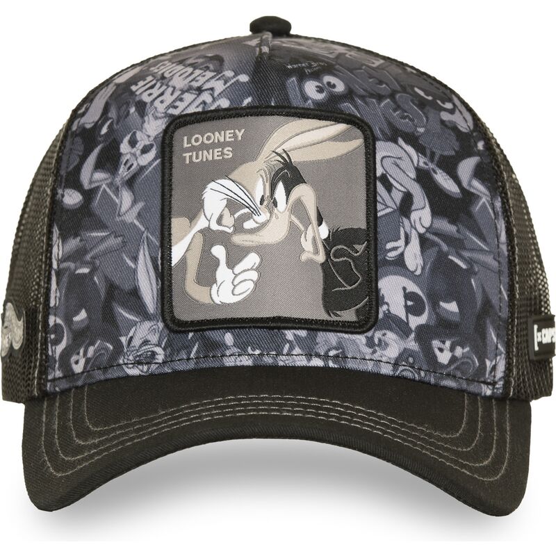 cappello-curvo-nero-snapback-loo14-duo-bugs-bunny-e-paperino-looney-tunes-di-capslab cappello-curvo-nero-snapback-loo14-duo-bugs-bunny-e-paperino-looney-tunes-di-capslab