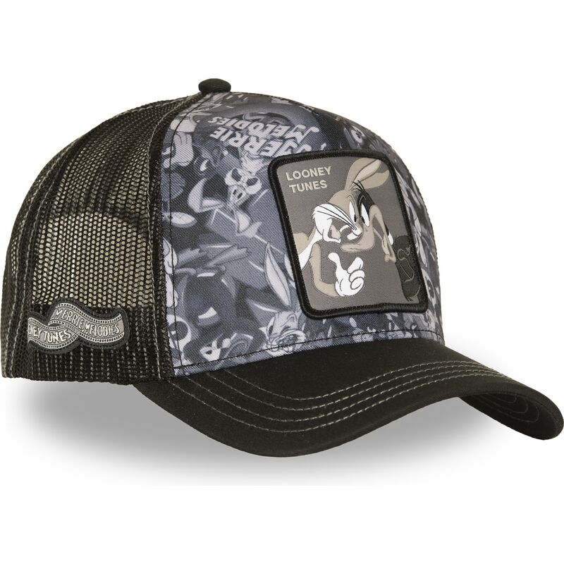 cappello-curvo-nero-snapback-loo14-duo-bugs-bunny-e-paperino-looney-tunes-di-capslab cappello-curvo-nero-snapback-loo14-duo-bugs-bunny-e-paperino-looney-tunes-di-capslab