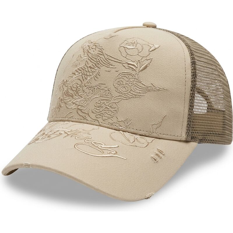 cappello-curvo-kaki-snapback-outline-di-ed-hardy