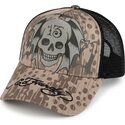 cappello-curvo-grigio-snapback-13-skull-di-ed-hardy
