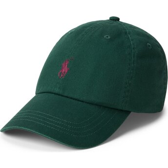 Cappello curvo verde cinghia regolabile Cotton Chino Classic Sport di Polo Ralph Lauren