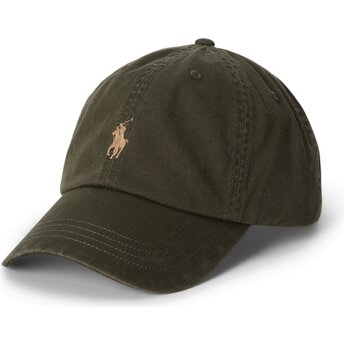Cappello curvo verde cinghia regolabile Cotton Chino Classic Sport di Polo Ralph Lauren