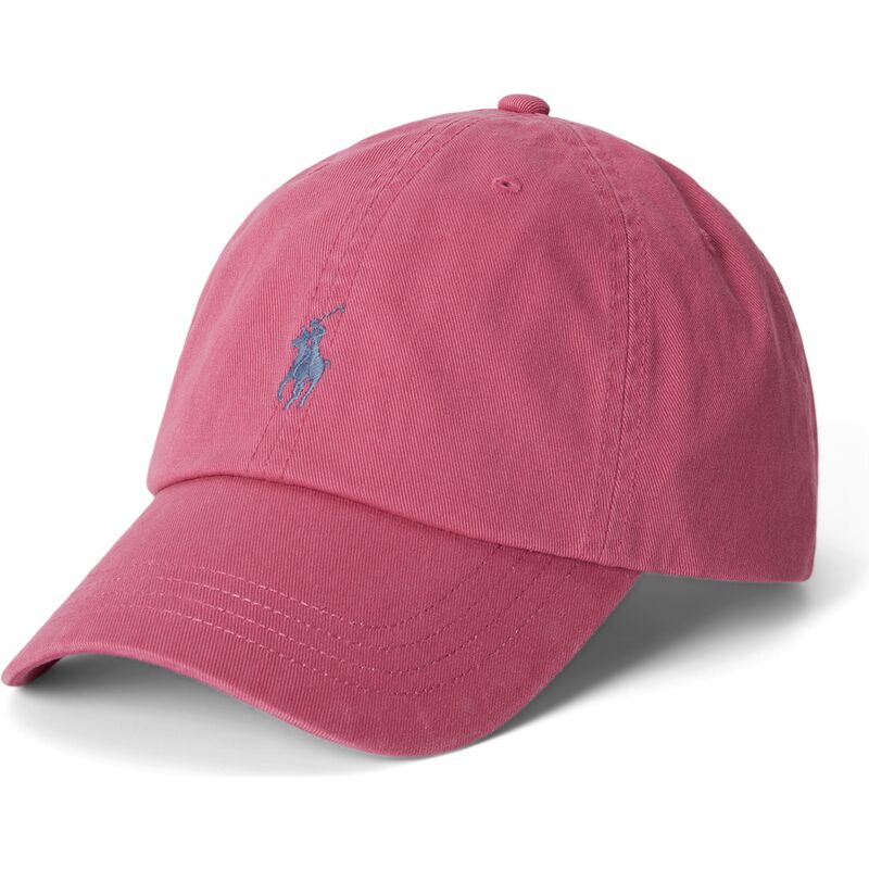 cappello-curvo-rosa-cinghia-regolabile-cotton-chino-classic-sport-di-polo-ralph-lauren cappello-curvo-rosa-cinghia-regolabile-cotton-chino-classic-sport-di-polo-ralph-lauren